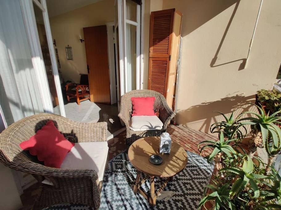 Vintage Flat On Villefranche Bay - Free Car Park Εξωτερικό φωτογραφία